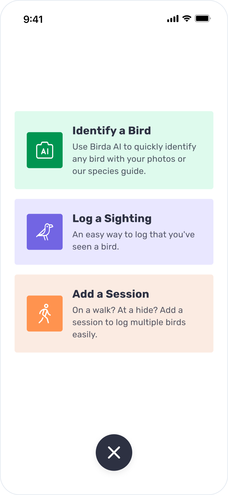 Activity screen